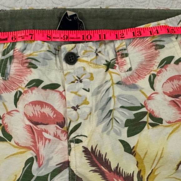 Lucky Brand Tropical Floral Print Capri Cargo Pants, Sz 12 - Picture 13 of 16